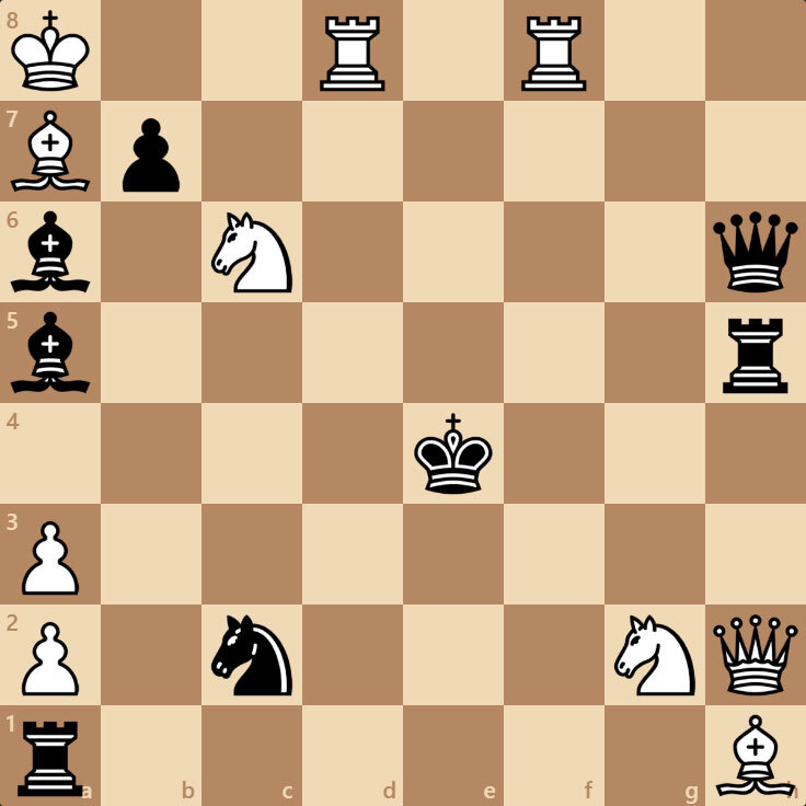 Белые начинают и ставят мат в 1 ход