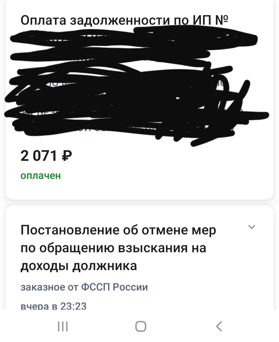 Скрин с Госуслуг