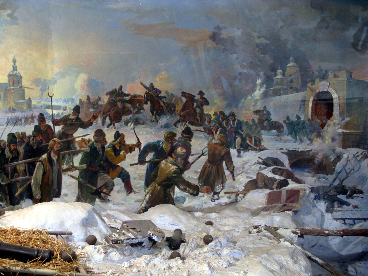 Пугачевцы под стенами Оренбурга