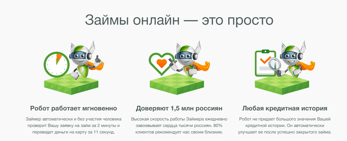 Займер робот на карту. Займер робот на карту