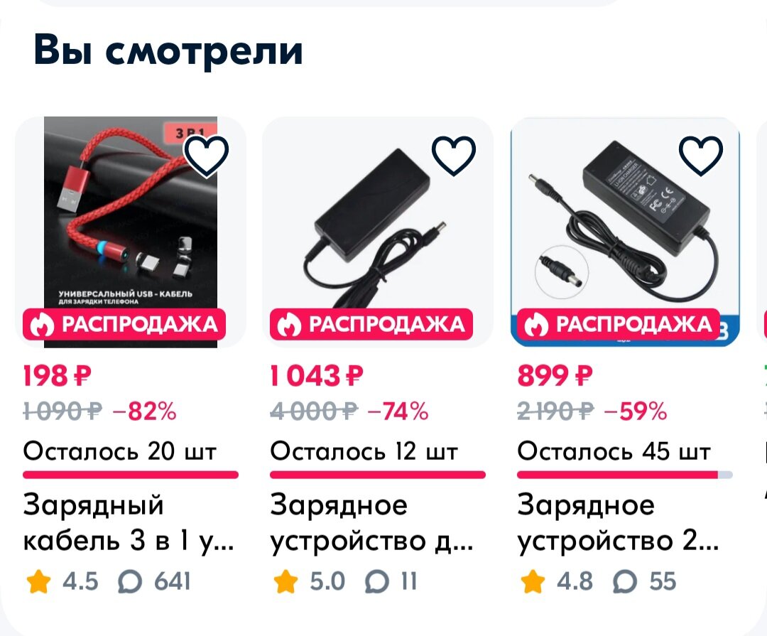 Просмотренные товары