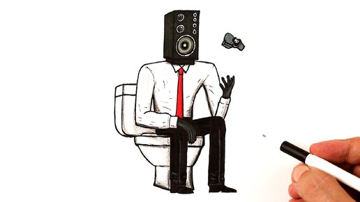 Как нарисовать Большой SPEAKERMAN - Skibidi Toilet