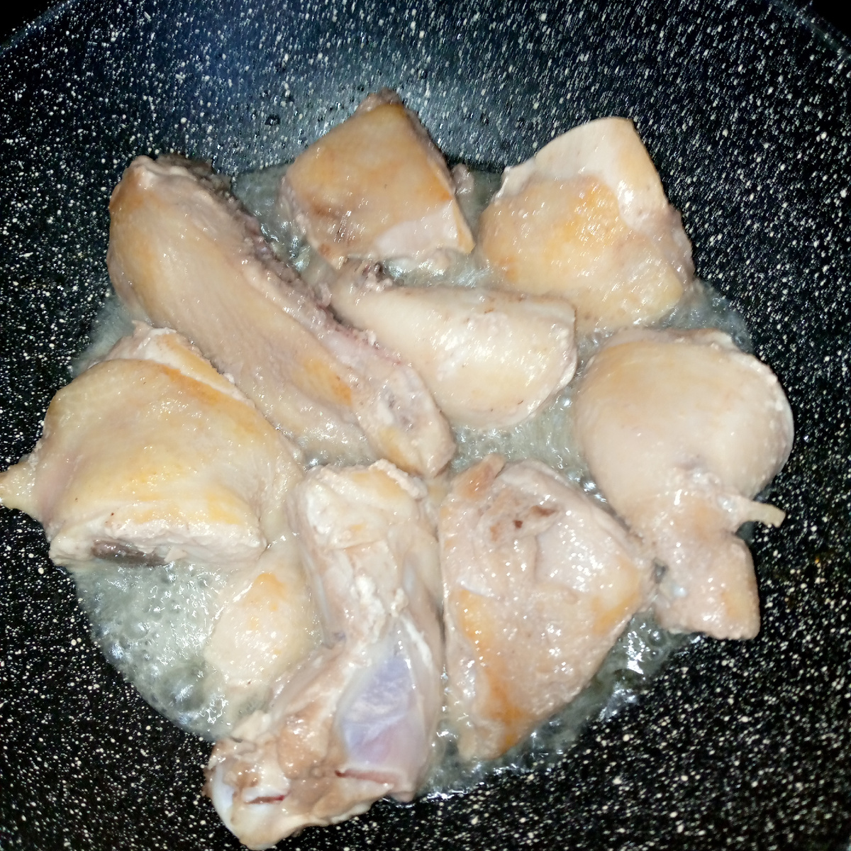 Томление окорочков.