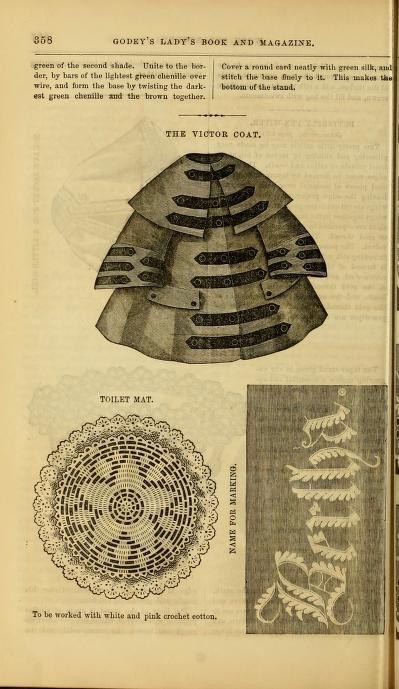 Дамский журнал Годи 1861 январь-июнь; июль-декабрь https://archive.org/details/godeysladysbook100hale/page/n179/mode/2up