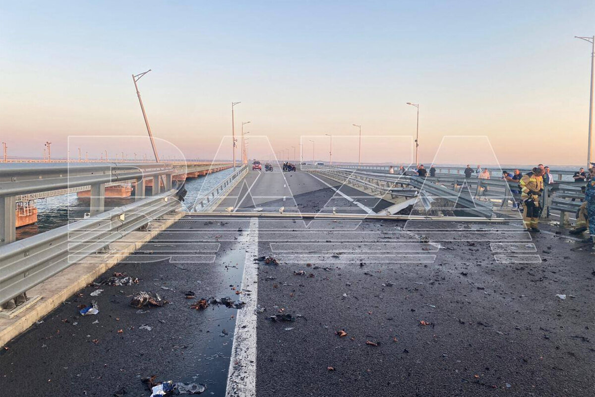 что с крымским мостом случилось сегодня последние