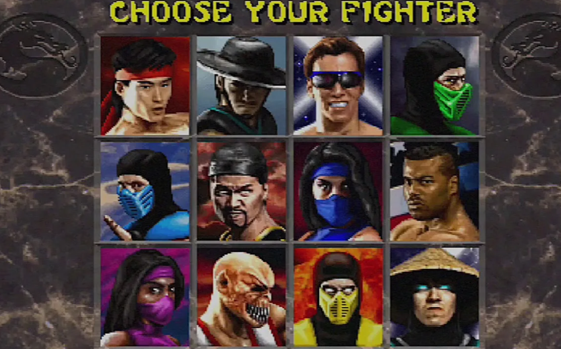 Выборы мортал комбат. Mortal Kombat выбор бойцов. Морталткомбат первые геоои. Mortal Kombat 1992. Mortal Kombat 2 choose your Fighter.