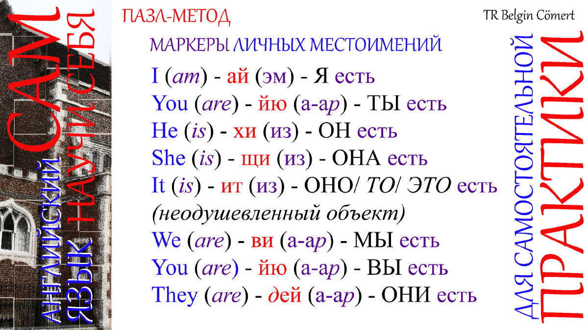 Английский язык. ПАЗЛ-МЕТОД. НАУЧИ СЕБЯ САМ. Выпуск 1 | TR Belgin Cömert |  Турецкий | Английский | Дзен