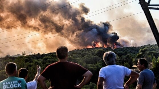    При пожарах на греческом Родосе эвакуировали 19 тысяч человек Андрей Бурков