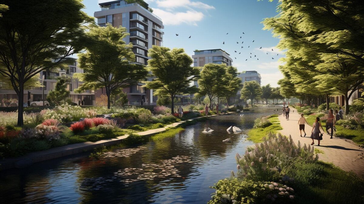 предоставлено аналитическим центром АНО «Московский урбанистический форум»📷В городах будущего будет тишина и много зелени