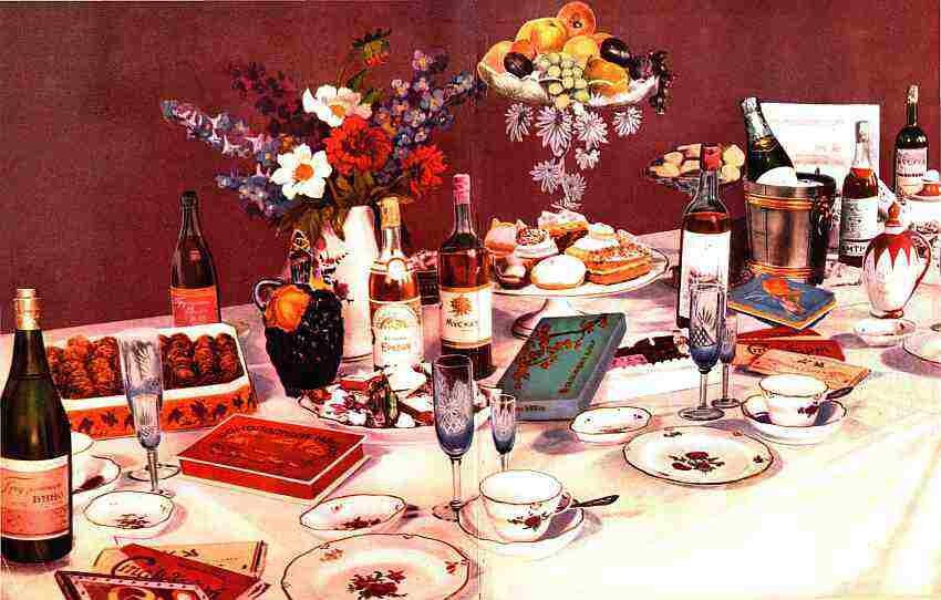 Иллюстрация из "Книги о вкусной и здоровой пище", 1954 г. Фото из открытых источников