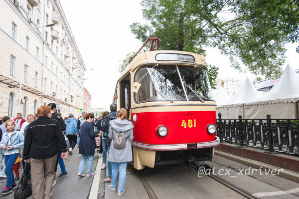 Татра Т3 на Параде трамваев, Москва, 2019 год