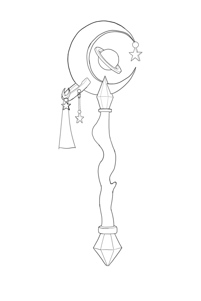 Скетч волшебного посоха