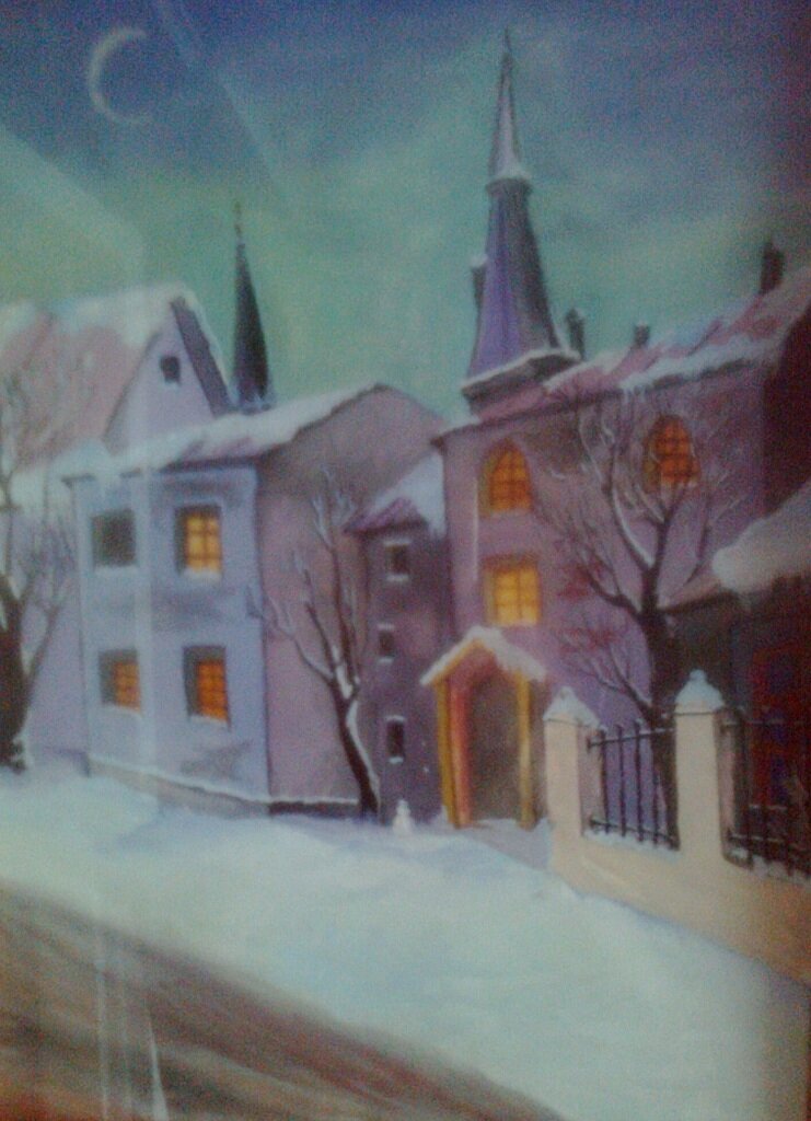 Это, конечно, к Шерлоку Холмсу - просто заснеженная улица Лондона.