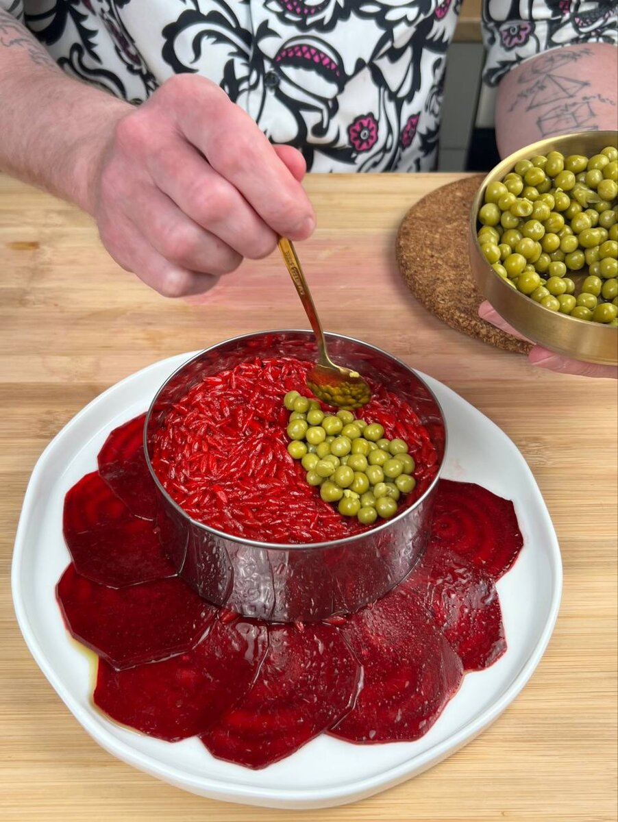 Необычная подача винегрета