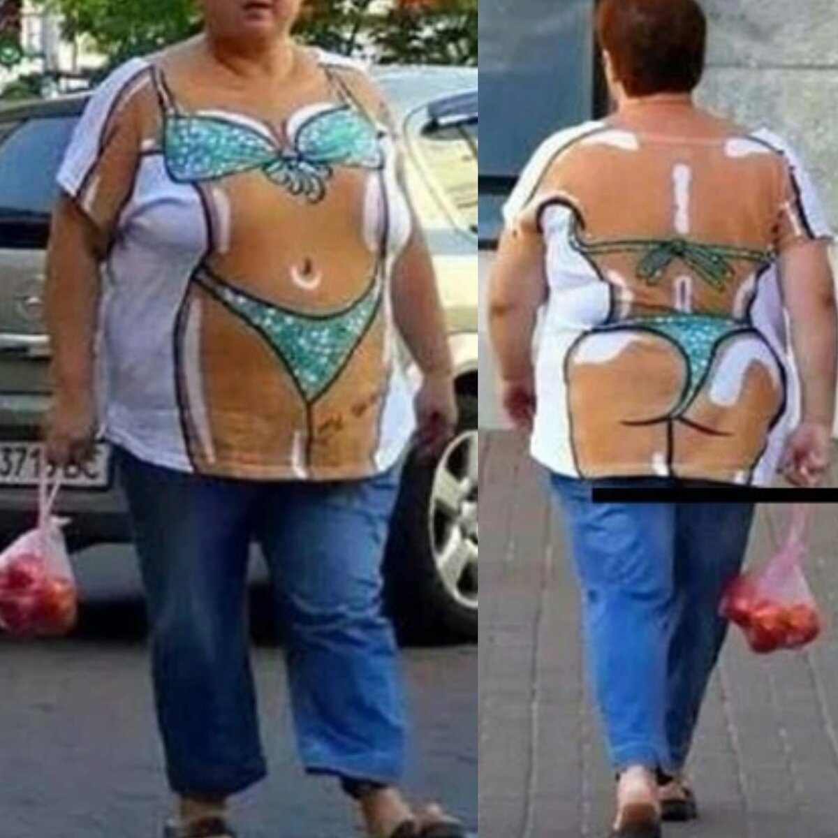 Есть правило: не надевай на себя изображение другой женщины, которая очевидно красивее тебя.