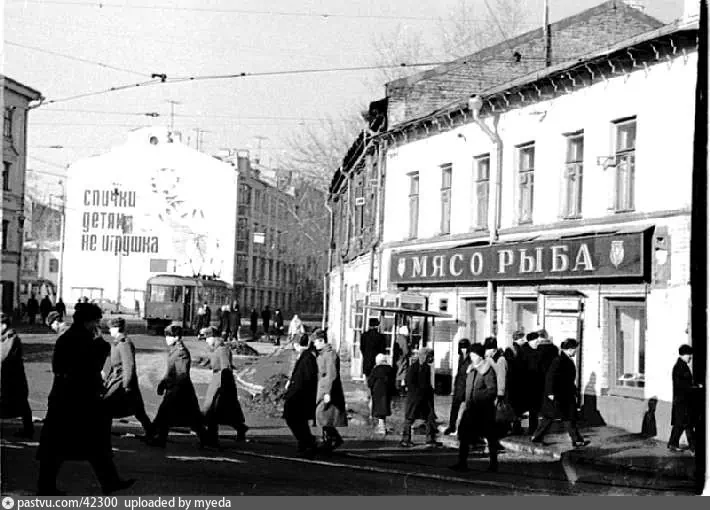 Угол Сущёвской и Селезнёвской улиц, 1965 – 1970 г.