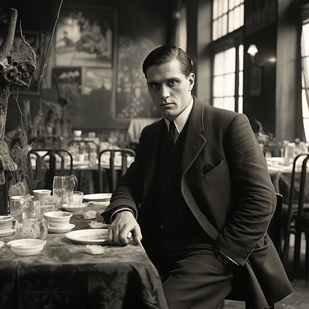 Владимир Маяковский в ресторане