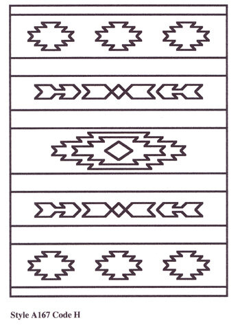 Примеры орнаментов ковров в стиле ацтек или навахо. изображение с Pinterest