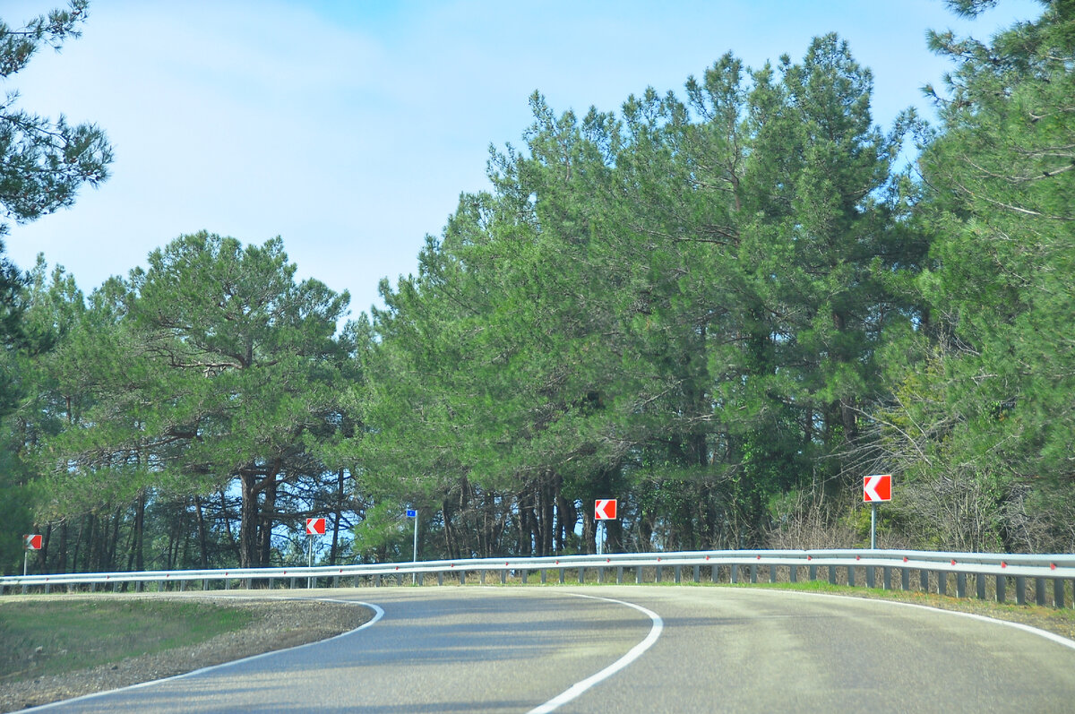 Поворот перед стоянкой.
