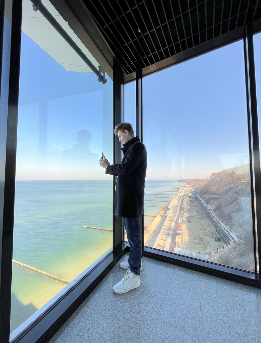 Смотровая площадка на набержной в Светлогорске