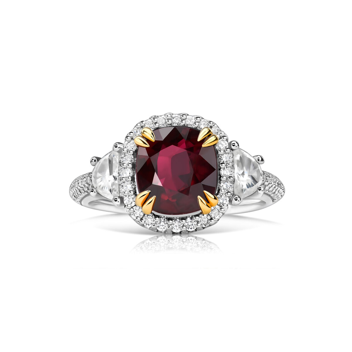 Кольцо с рубином и бриллиантами Parure Atelier