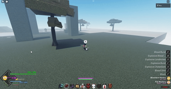 Blood B skill (Используется не полностью, 3 тика) 