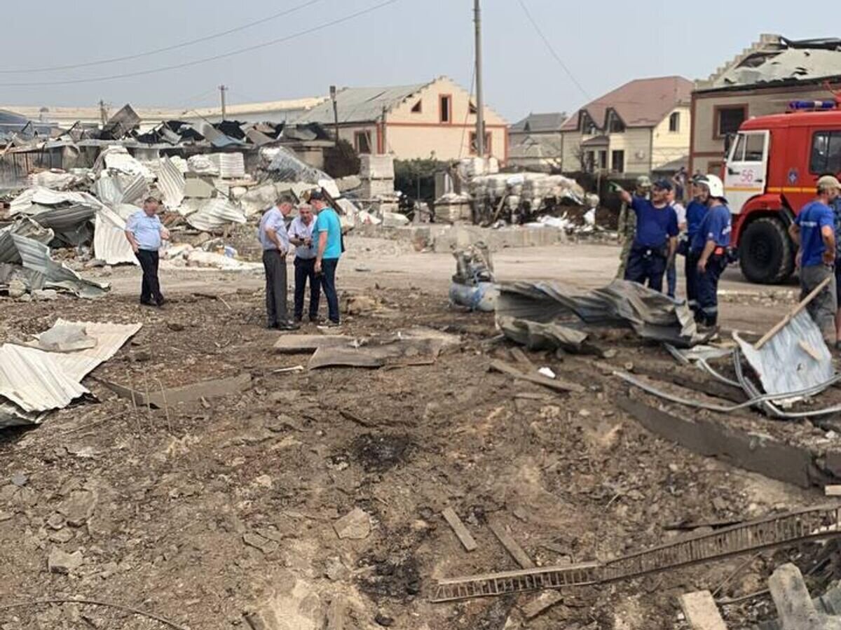    Разрушения на месте взрыва автосервиса в Махачкале© РИА Новости / РИА Новости