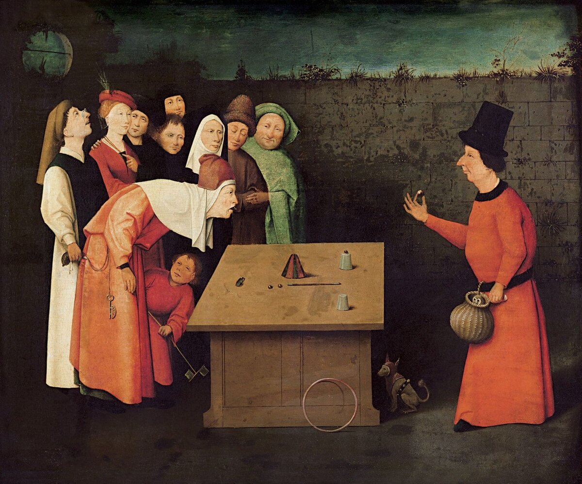  «Фокусник». Иероним Босх. Конец XV в.