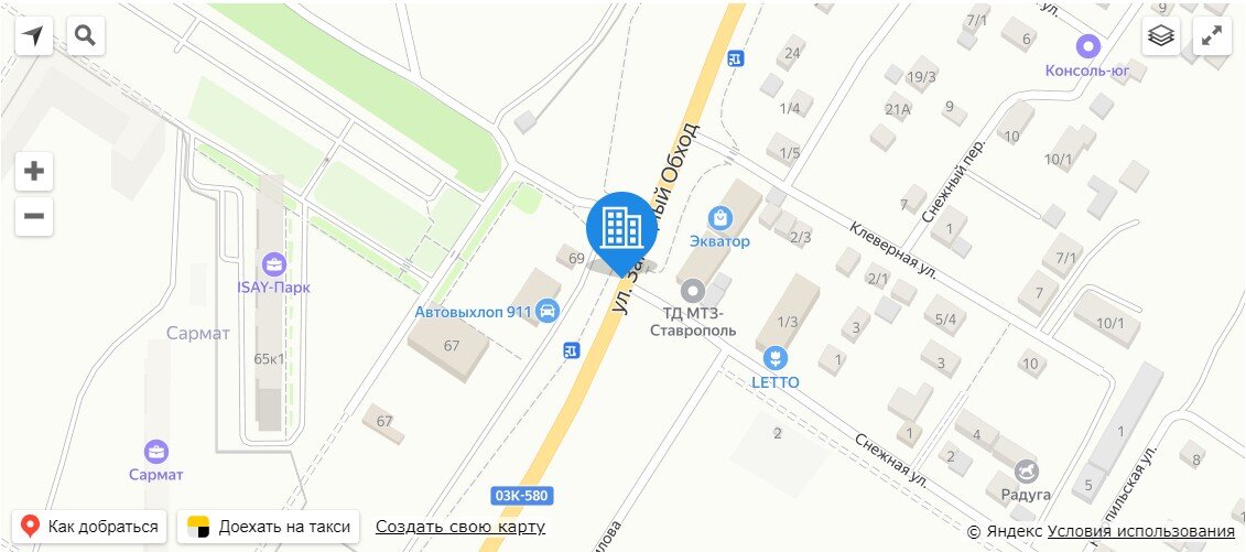 ЖК Сармат на карте