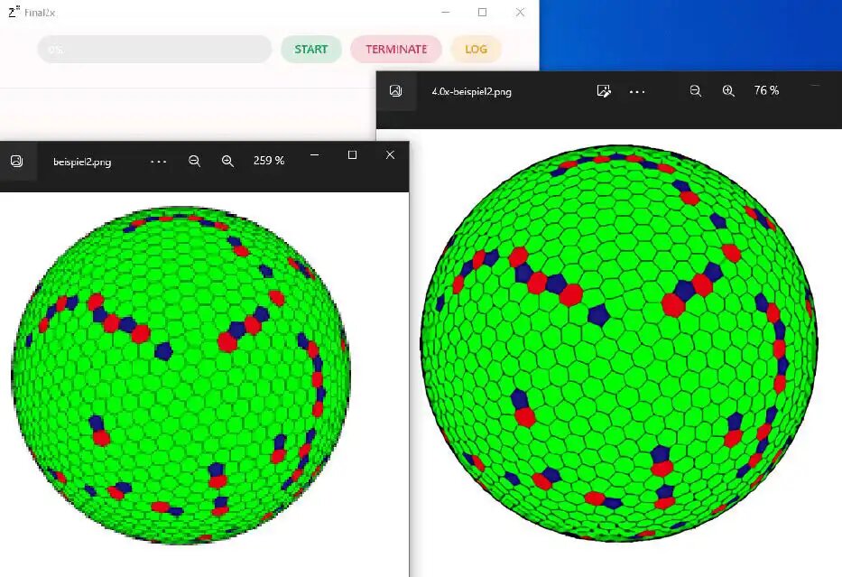 Оцените магию повышения качества графики с помощью алгоритма Waifu 2x. Взгляните на пикселизированную графику слева, увеличенную в четыре раза с помощью Waifu 2x, и получите более гладкое изображение справа. 