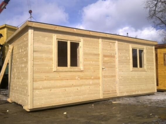 Один из вариантов бытовки, пригодной для создания хорошего модульного дома