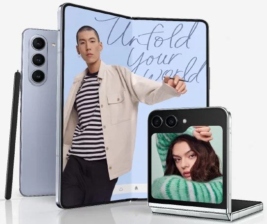    Galaxy Z Fold5 и Galaxy Z Flip5