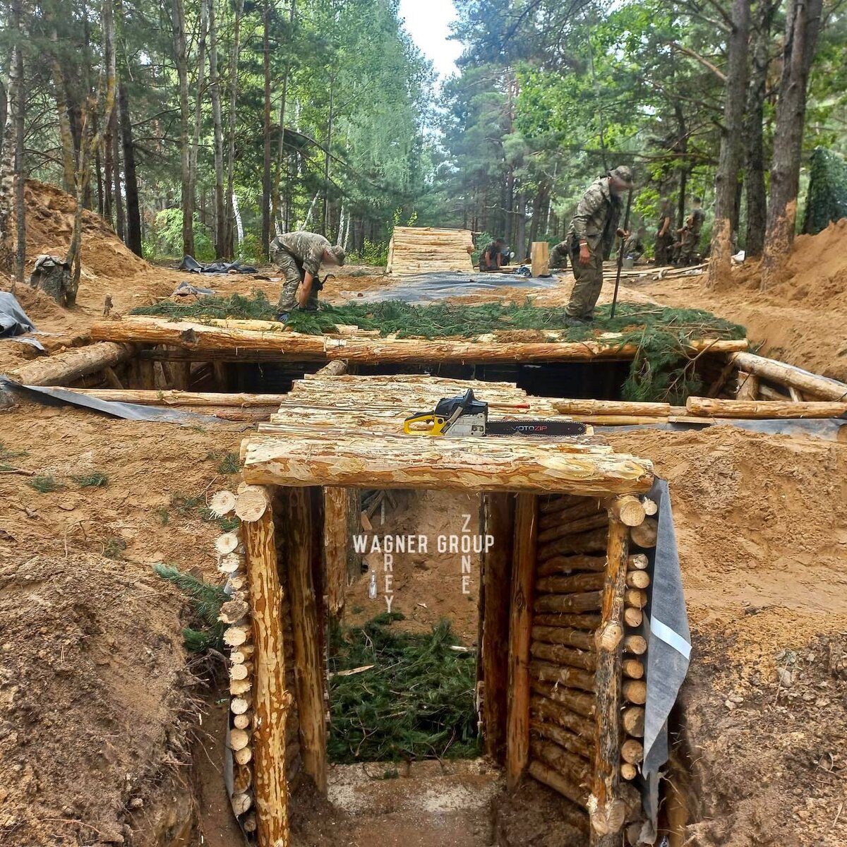 Фото лагеря с земли