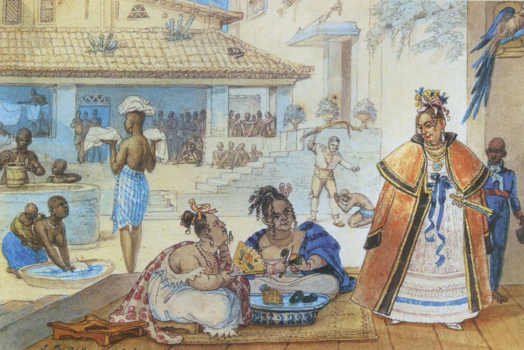 Домашние рабы в Бразилии, Жан-Батист Дебре, 1820 г.