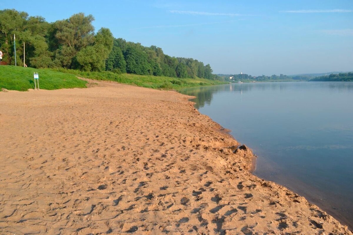 Пляж песчаный Теряево