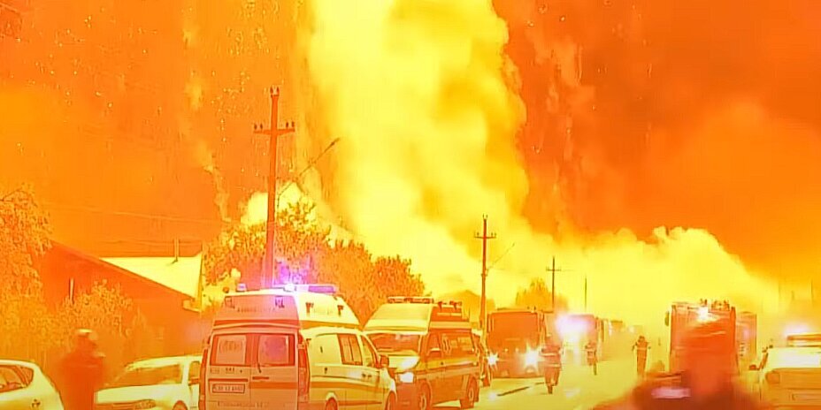 Пожар в Румынии