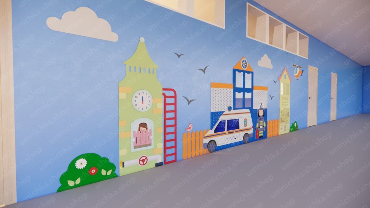                  Декоративно-развивающие панели «Городская среда» ТПК «Умничка»