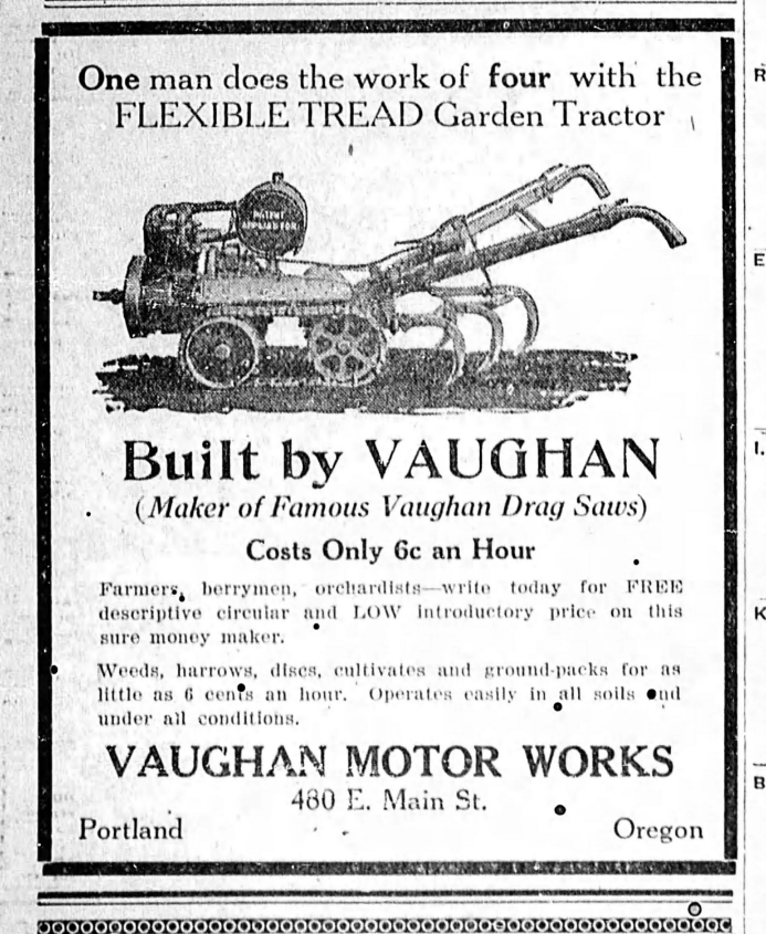 Газетная вырезка с новостью о тракторе 1932 г.