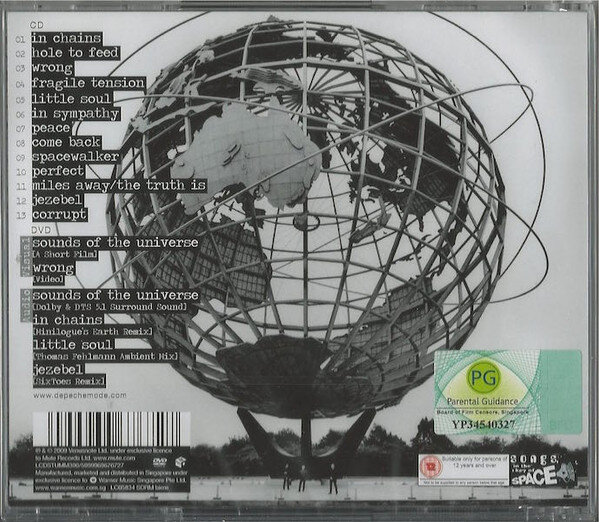 Depeche Mode "Sounds Of The Universe" CD + DVD - back side