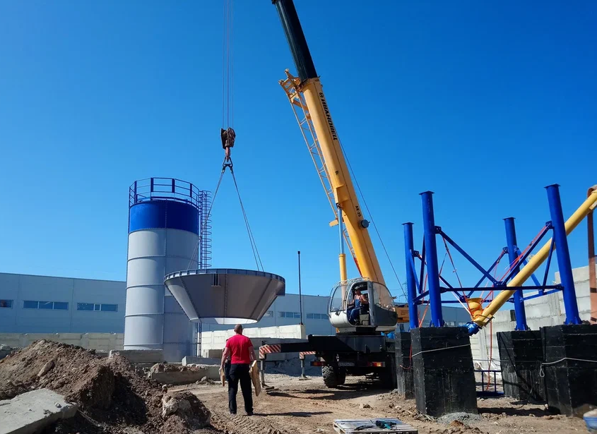 Монтаж силоса