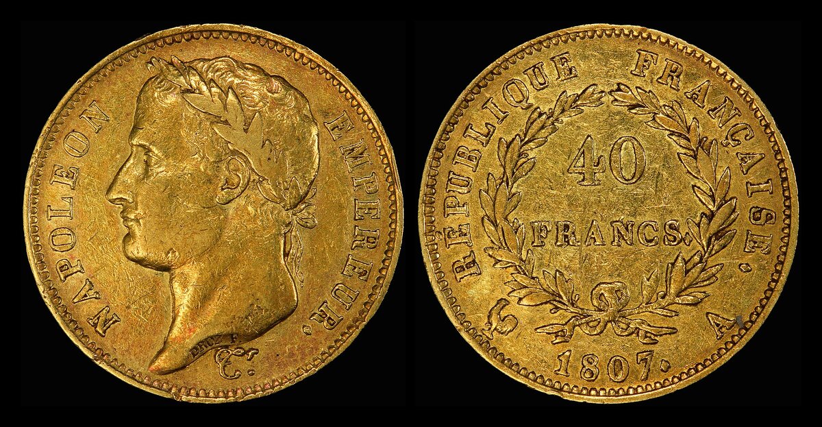 40 золотых франков 1807 года — Наполеон как император