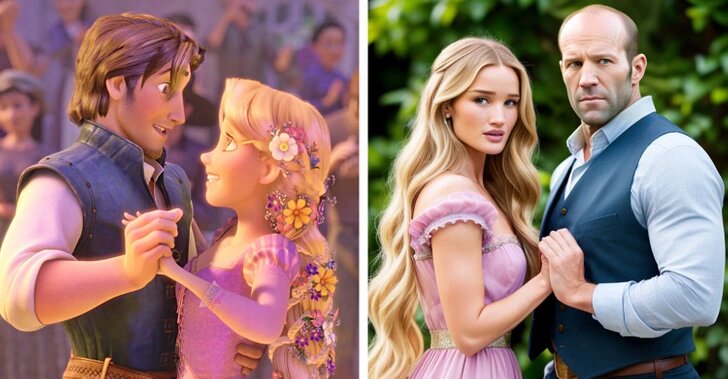 Как бы выглядели известные диснеевские принцы и принцессы, если бы их ...