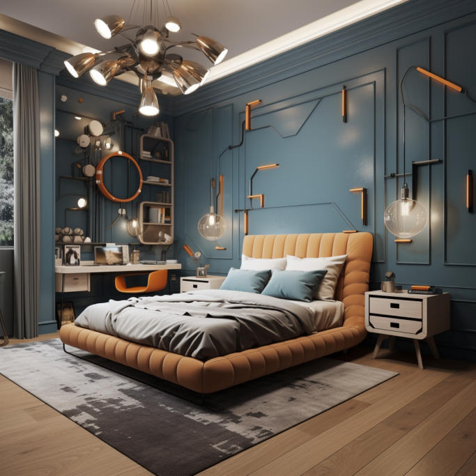 Детская комната для мальчика-подростка.