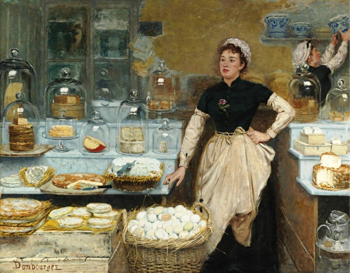 Edouard Jean Dambourgez (1844-1931). Edouard-Jean Dambourgez художник. Хлебная Лавка Россия 19 век. Французские тетки