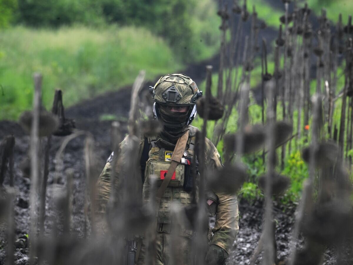    Военнослужащий ВС РФ в зоне проведения СВО© РИА Новости