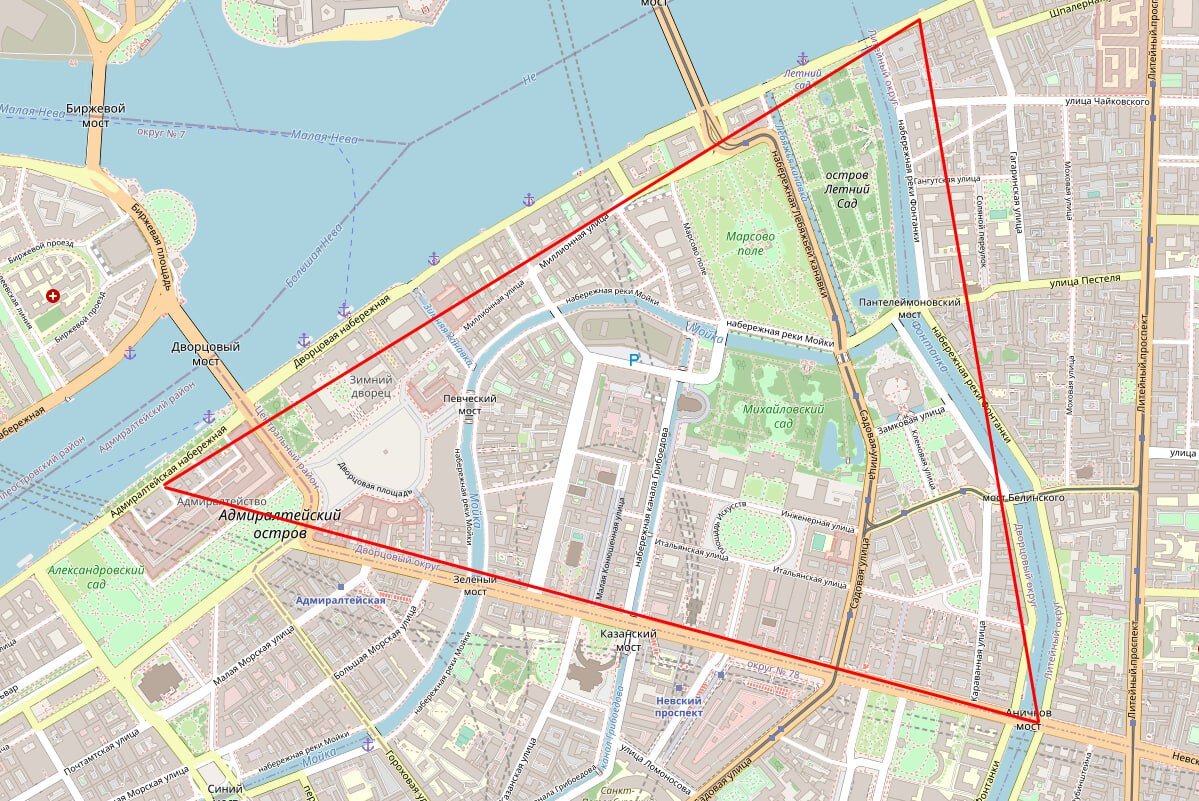 Золотой треугольник в Санкт-Петербурге