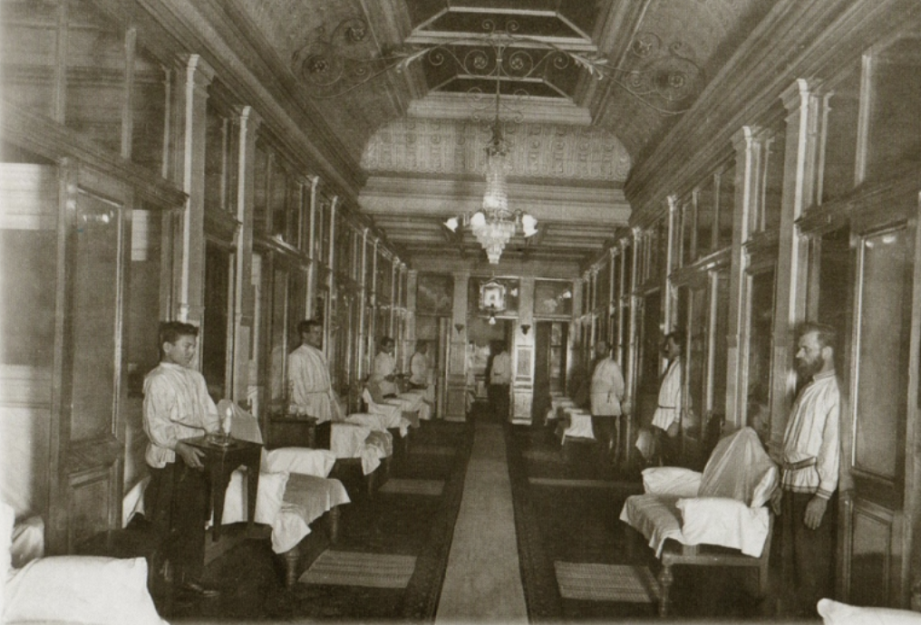 Баня в Петербурге, 1914. Источник: https://www.liveinternet.ru/ 