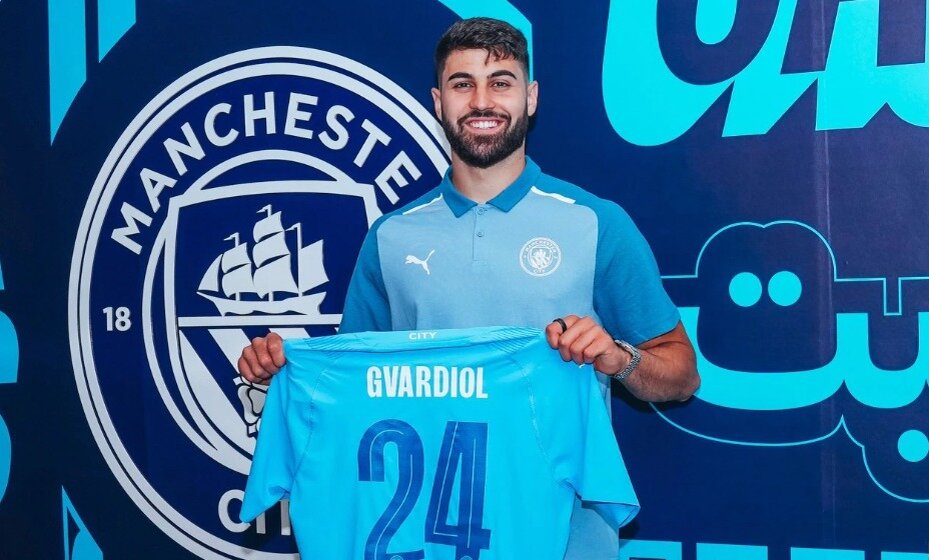    Йошко Гвардиол стал самым дорогим защитником в истории футбола. Фото: "Манчестер Сити"