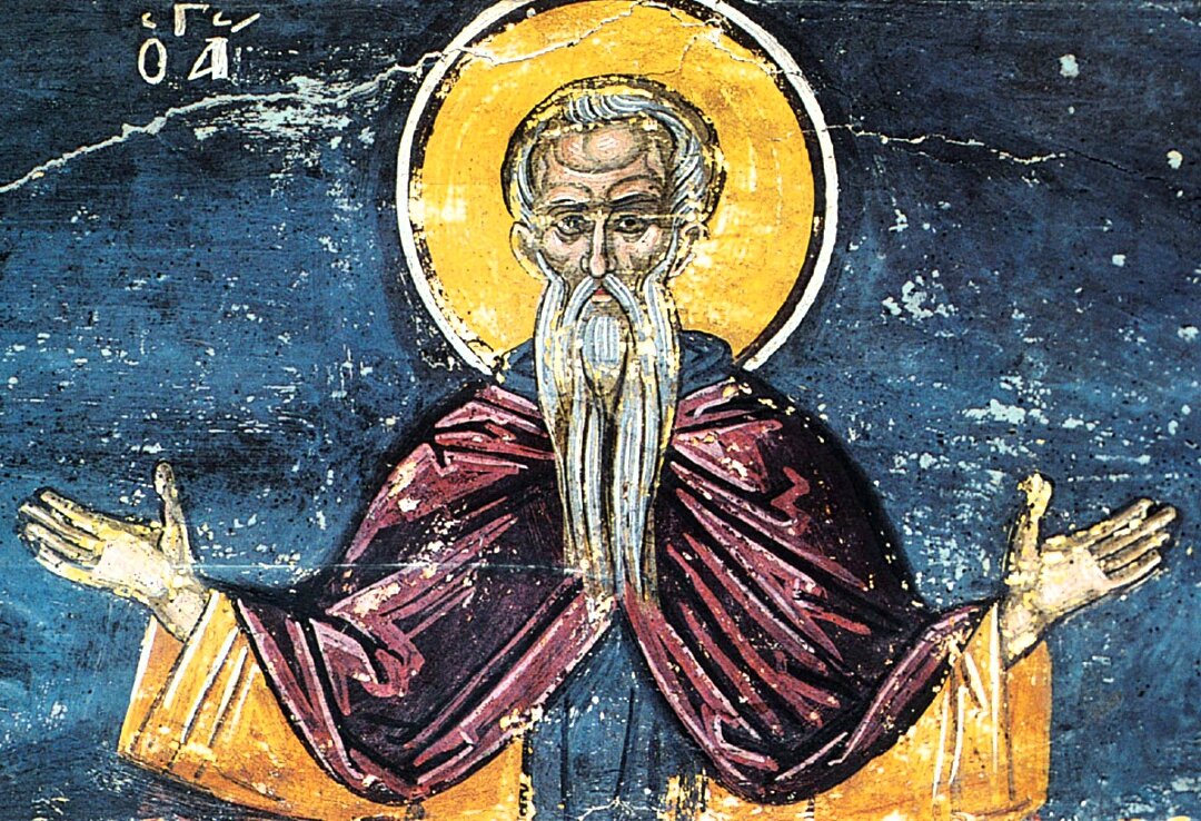 Фреска преподобного Пимена Великого