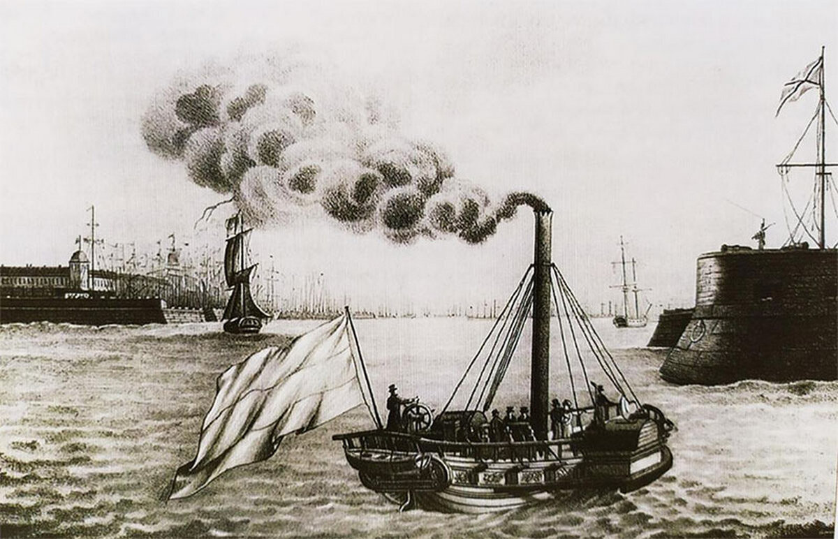 Первый русский пароход "Елизавета"